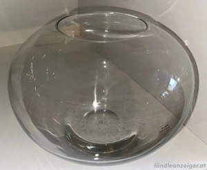 Kugelförmige Glasvase     23 cm   neuwertig   Top-Preis