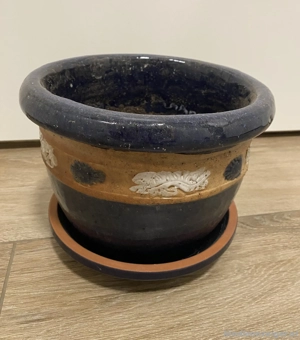 Pflanzentopf Blumentopf aus Ton, winterhart, DS 20cm