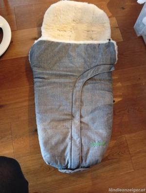 fellhof Fußsack Cortina black-melange 