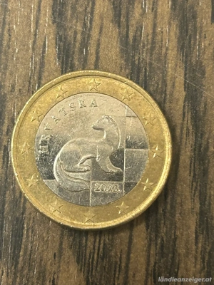 1 Euro Umlaufmünze Kroatien 2023