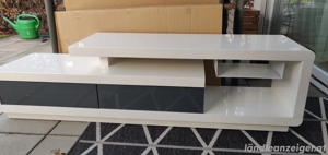 Lowboard Hochglanz weiß 