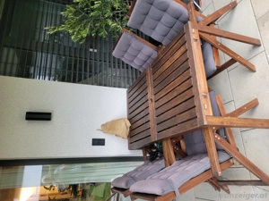 IKEA Gartentisch mit Stühlen + Polster