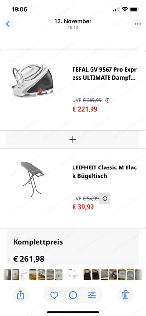 Gästebett Couch Hocker Dampfstation mit Bügelbrett Deko Teller  Bilder Bild 5