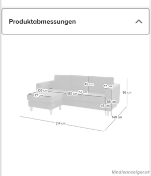Ecksofa braun Bild 5