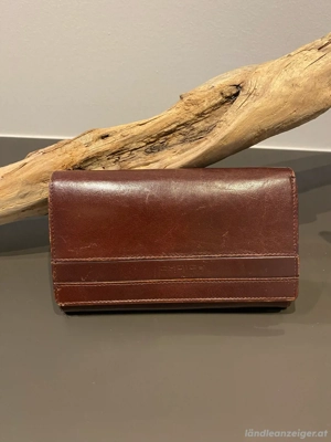 Vintage Ledergeldtasche 