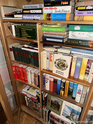 Altes Bücherregal mit Büchern Bild 3
