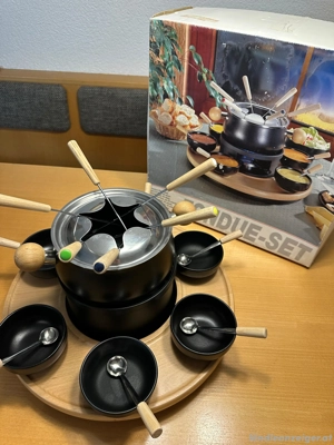 Fondue-Set 22-teilig - WIE NEU! Bild 2
