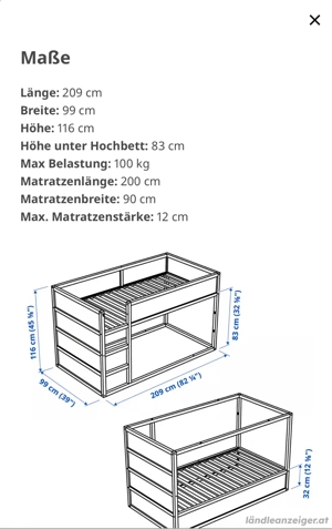 Stockbett Ikea Kura Bild 3