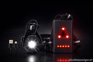NEU: Outdoor LED Brust- & Rückenlampe TL-7079   USB-wiederaufladbar, Sicherheitslicht für Laufen