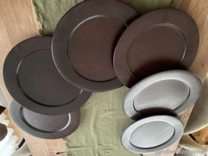 Esstisch Holzteller Untersetzer Durchmesser ca. 34cm