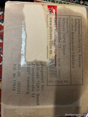 Pavillon 3,5 x3,5 Ersatzplane  Bild 2