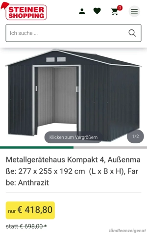 Metallgerätehaus Josef Steiner - NEU