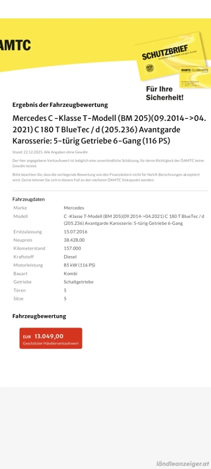 Mercedes Benz C 180 d Bild 6