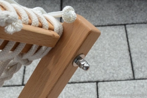 Hängestühle mit Edelstahlverbindungen und hochwertigen Materialien