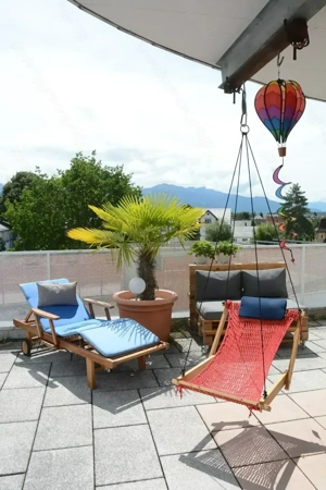 Designer Hängestuhl - Edelstahl - Indoor Outdoor - Gartenmöbel