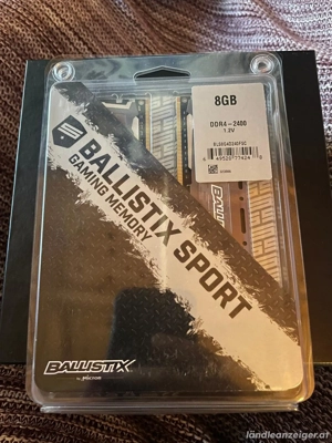 RAM Arbeitsspeicher für PC 2x8GB DDR4-2400 1,2V  Ballistix SPORT  Gaming memory Bild 2