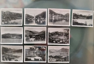 Konvolut von 12 antiken Foto-Postkarten, Motive vom Tegernsee