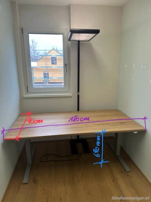 Bene elektrisch höhenverstellbarer Schreibtisch - 180 90 cm - Profiqualität Bild 4