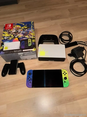 nintendo switch splatoon 3 edition wie neu  Bild 3