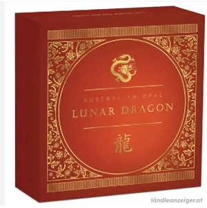 Australien: 1 Dollar 2024   Opal-Serie Drache - 1 oz. Silber in PP - sehr rar ! Bild 3