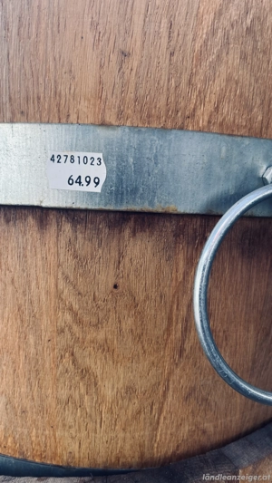 Blumenkübel aus massivem Holz, mit Eisenringen Bild 4