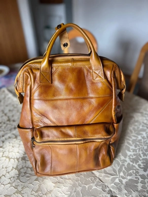 Rucksack aus echtem Leder Bild 3