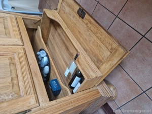 Bauernschrank, Buffet und Bar, Eiche massiv  Bild 5