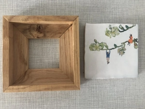 Storytiles - Kunstwerk auf Fliese mit Holzrahmen Bild 2