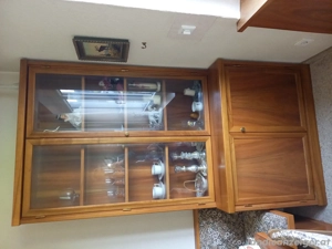 Esszimmer mit Eckbank, Tisch, 2 Stühle, Vitrinen- und Regalschrank, auch einzeln Bild 10