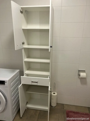 Badschrank Badmöbel weiß Bild 3