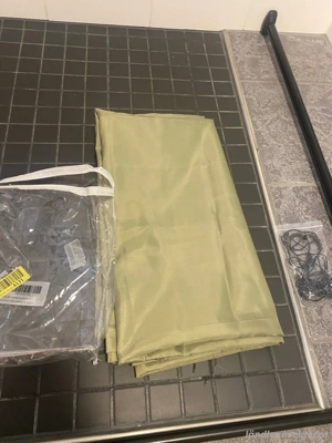 Duschvorhang Salbeigrün NEU! 180x200 Bild 2