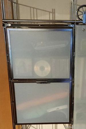 Balton Regal System Chrome & Glas, Schiebetür & Schubladen 370-700 - H 215cm Bild 2