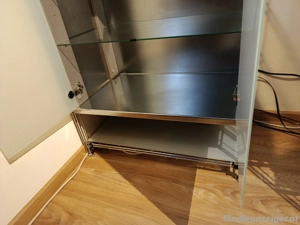 Balton Regal System BIII 380 Chrome & Glas Schrank - 117 x 63 x 38,5cm Bild 4