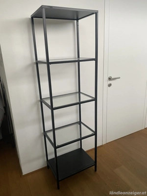 Regal Vittsjö Ikea, Glas Metall Bild 3