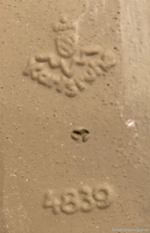 Karlsruhe Majolika 2 Fohlen Pferde, signiert Else Bach, 38cm hoch Bild 6