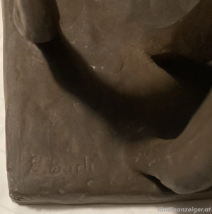 Karlsruhe Majolika 2 Fohlen Pferde, signiert Else Bach, 38cm hoch Bild 8