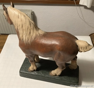 Gipsabguss Belgier Hengst Höhe 41cm Bild 4