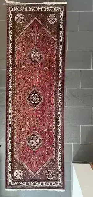 Handgeknüpfter persischer Ghashghai - 295   95 cm - Wolle auf Wolle 