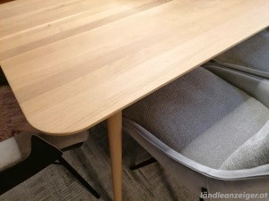 Esstisch Massivholz Eiche weiß Bild 7
