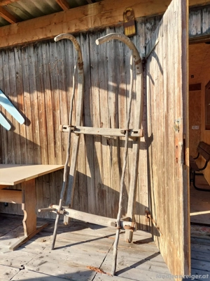 Holzschlitten - Deko