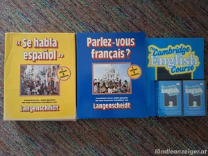 Englisch-, Französisch- und Spanisch- Sprachkurse mit dazugehörigen Kassetten!