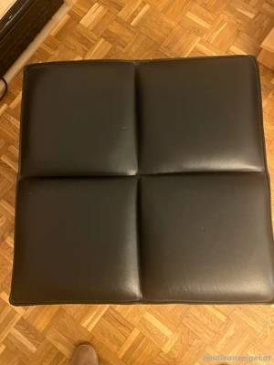 Boconcept Hocker schwarz, Leder Bild 4