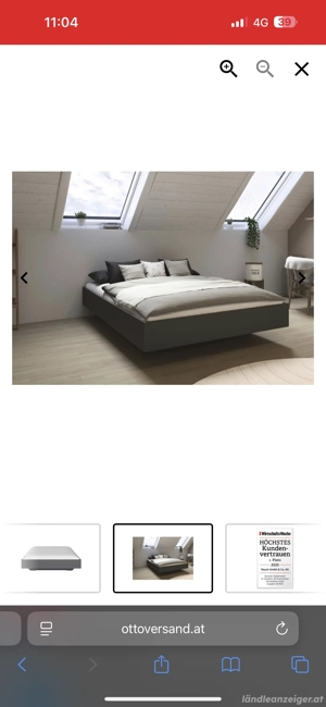 Neuwertiges Bett inkl. Matratze und Lattenrost