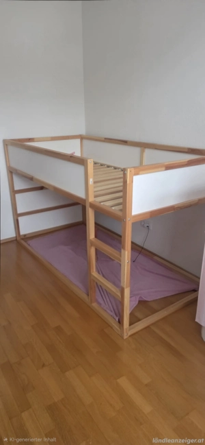 Bett 90x200 umbaufähig hoch oder niedrig