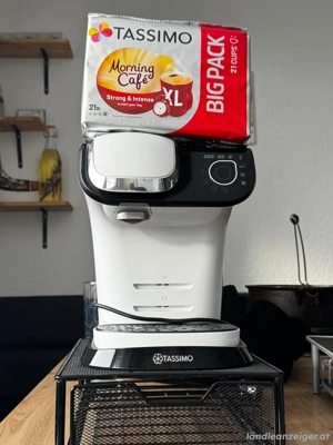 Bosch Kaffemaschine Weiß + Kapselhalter und Kaffee