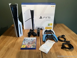 PlayStation 5 Slim Disc + Restgarantie + 2 Controller + Spiel