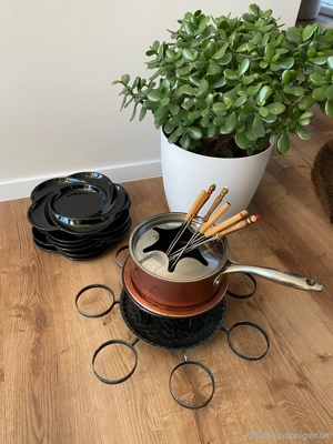 Fondue Kupfer Geschirr Set