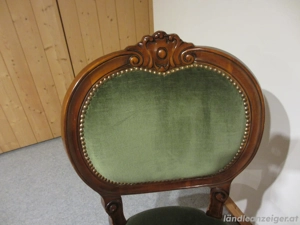 Tisch mit zwei Stühlen im Biedermeierstil Bild 4