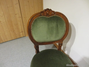 Tisch mit zwei Stühlen im Biedermeierstil Bild 5