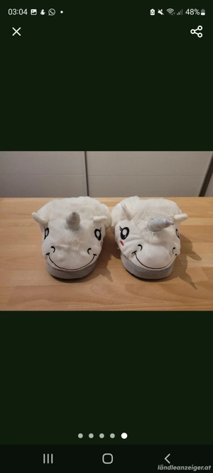 Super süße Einhorn Hausschuhe Bild 5